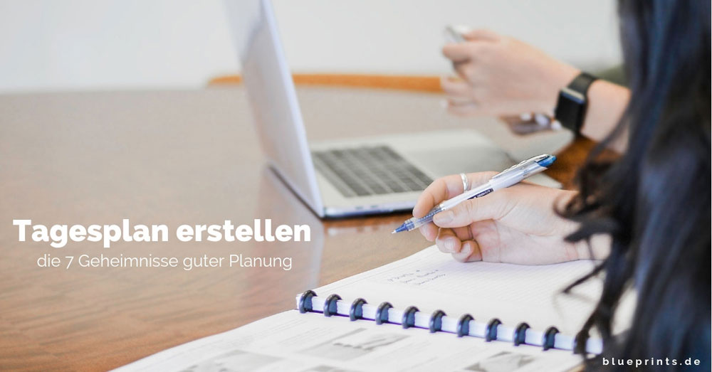 Tagesplan erstellen