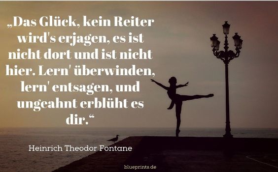 Theodor Fontane über das Glück