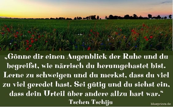 Tschen Tschiju über den Wert der Ruhe | Zitat