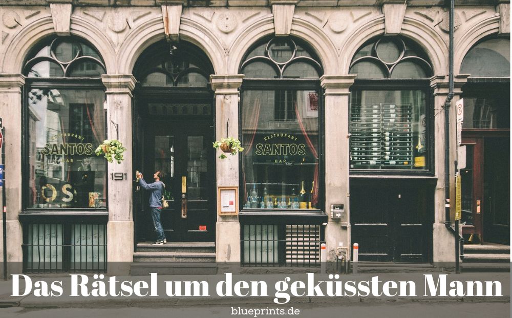 Mann vor Restaurant