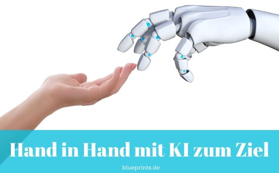Mensch und KI nehmen Kontakt auf
