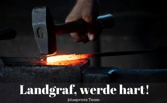 Jemand schmiedet Eisen