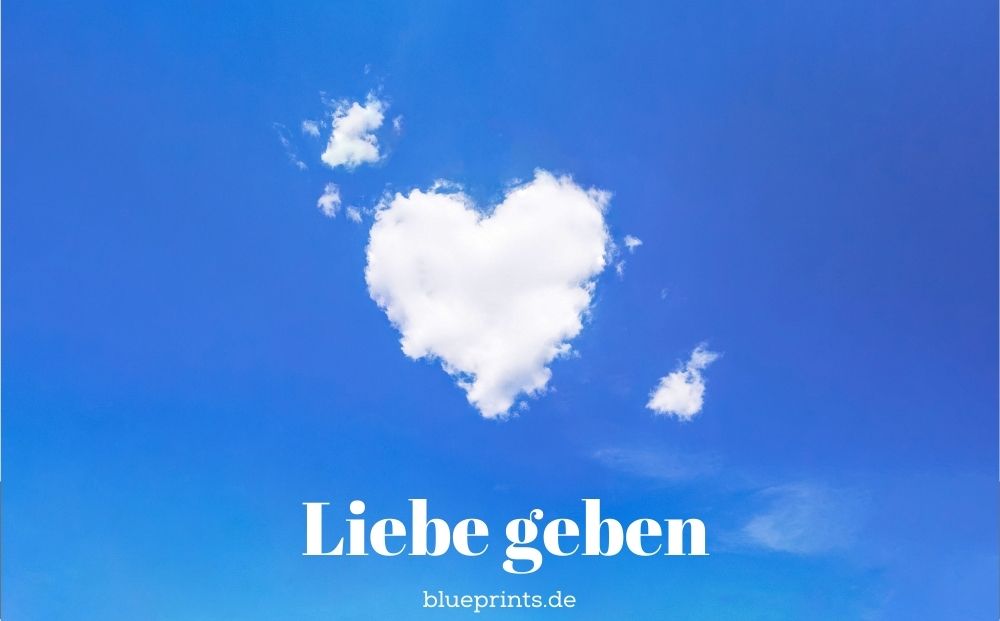 Eine Wolke in Herzform