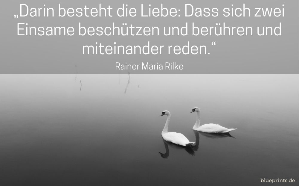 Rilke Liebe - zwei Einsame
