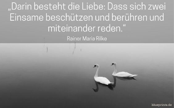 Rilke Liebe - zwei Einsame