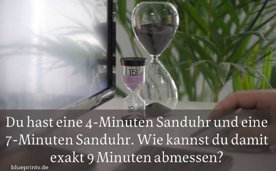 Sanduhr Rätsel 9 Minuten