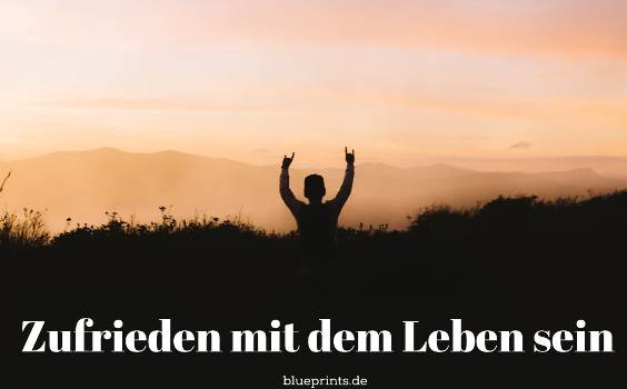 Jemand ist glücklich mit dem Leben