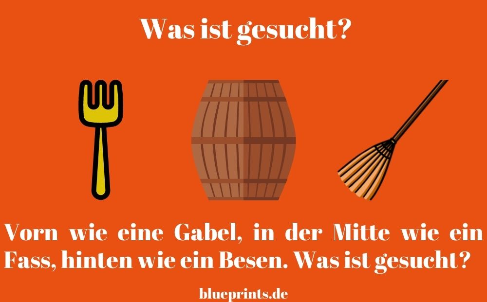 Rätsel - Vorn wie eine Gabel