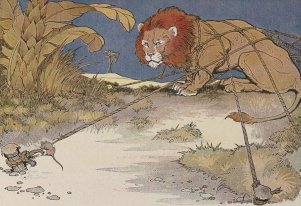 Der Löwe und das Mäuschen – Moral